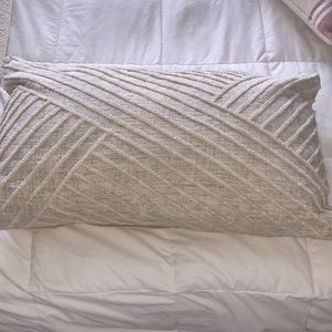 White and grey throw pillow!